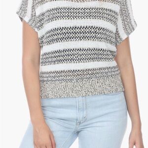 Casual Striped Knit Top